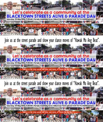 Join us at 2026 Blacktown Streets Alive and Parade on 30 May and show your Hawak Mo Ang Beat dance moves